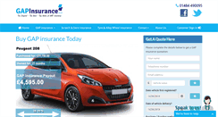 Desktop Screenshot of gapinsurance.co.uk